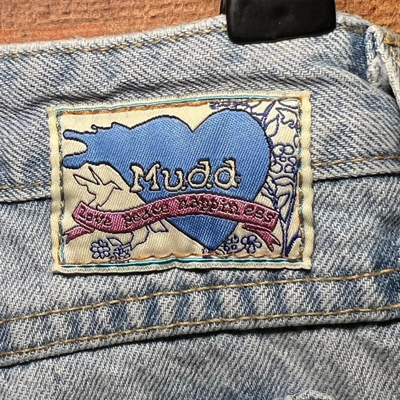 🌻 Mudd Y2K Vintage Distressed Crop Denim size 7 - Picture 8 of 8